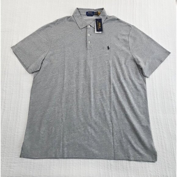 Polo Ralph Lauren Polo Golf Tennis Shirt Men's XXL NWT Grey Classic MSRP $125 - Picture 1 of 15